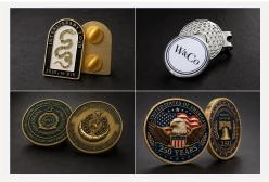 Custom metal badge and pin